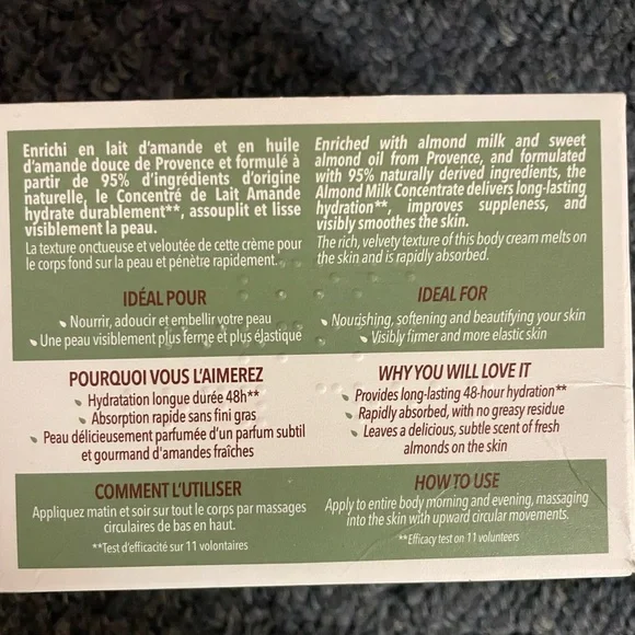 LOCCITANE ALMOND MILK CONCENTRATE BODY CREAM - Picture 4 of 4